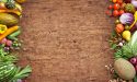Fruit and vegetables background picture